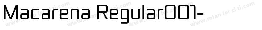 Macarena Regular001字体转换